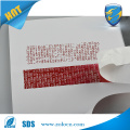 double sided adhesive security tamper evident VOID OPEN tape for security bag sealing